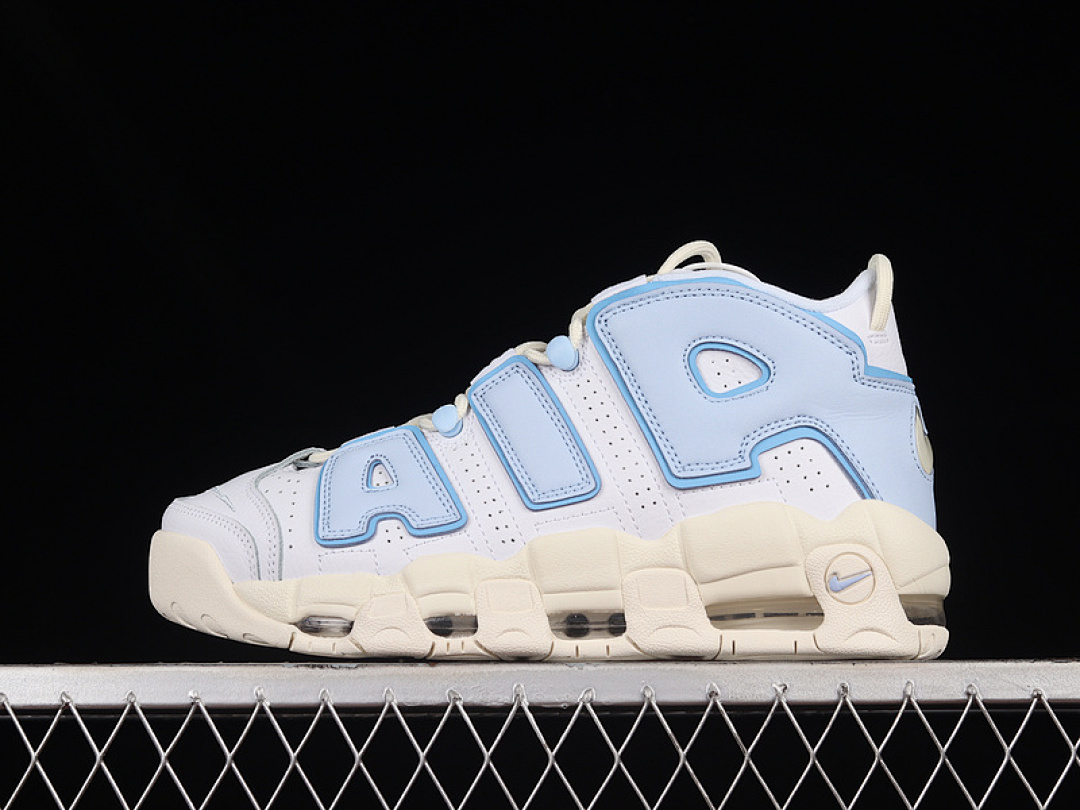 Nike [FD9869-100]-[AIR MORE UPTEMPO WHITE/OCEAN BLISS-BLUE CHILL-COCONUT MILK]-[UNISEX:36-46], photo 1