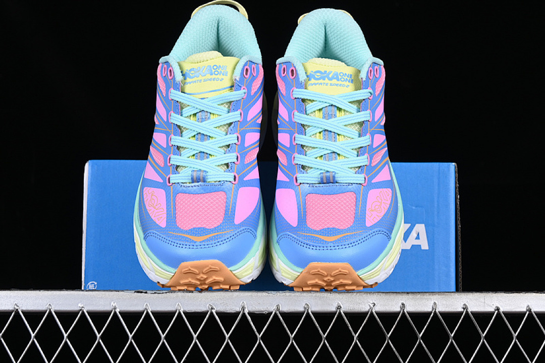 Hoka [1126851 CAAB]-[HOKA MAFATE SPEED 2 BLUE/PINK/YELLOW/GREEN]-[WOMAN:36-39]-[MAN:40-46] - Image 13