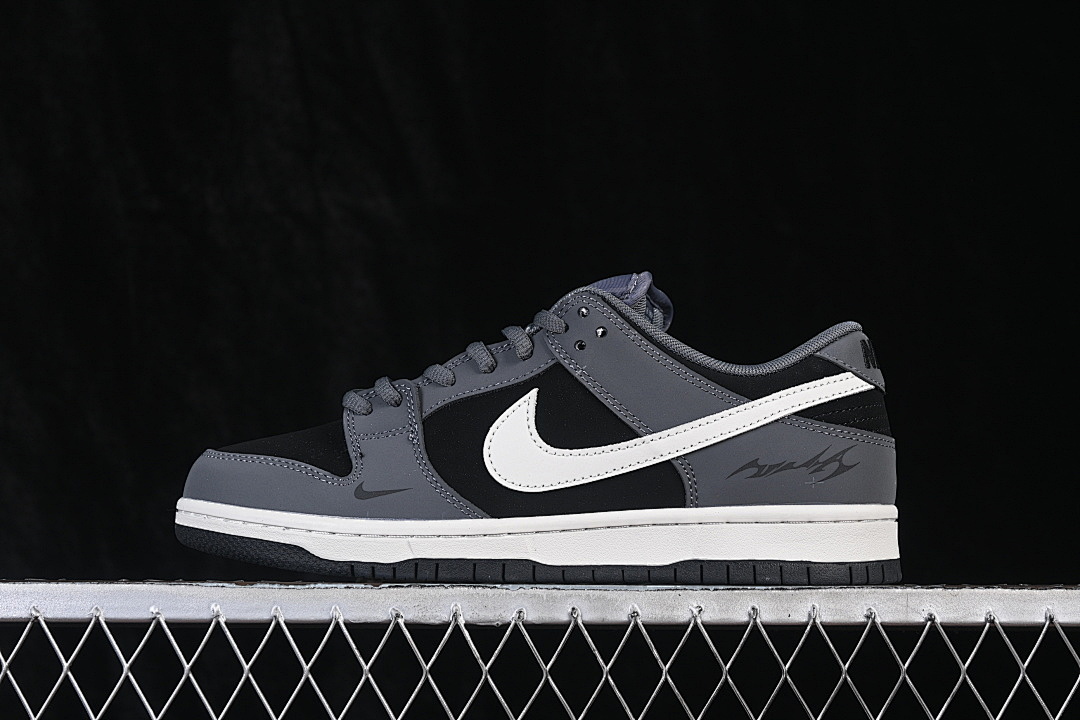 Nike SB DUNK LOW LOW-TOP CASUAL SNEAKERS GREY/BLACK/WHITE · BW0620-136, photo 1