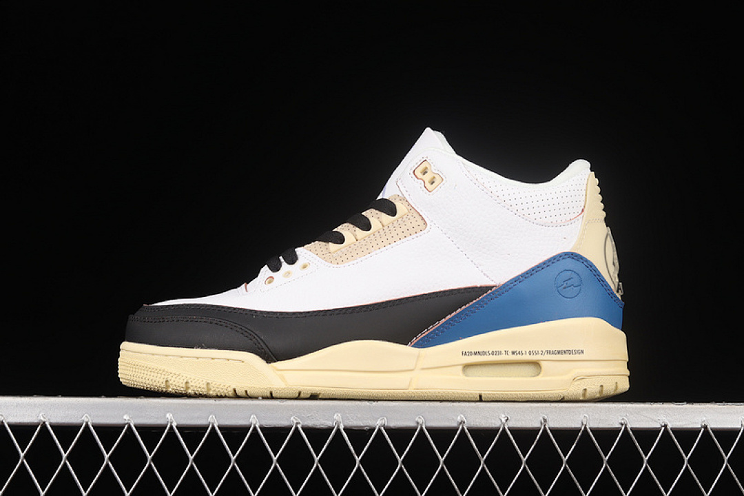 Jordan [DA3595-100]-[FRAGMENT DESIGN X AIR JORDAN 3 RETRO SP WHITE/BLACK/BLUE]-[UNSIEX:36-46], photo 1