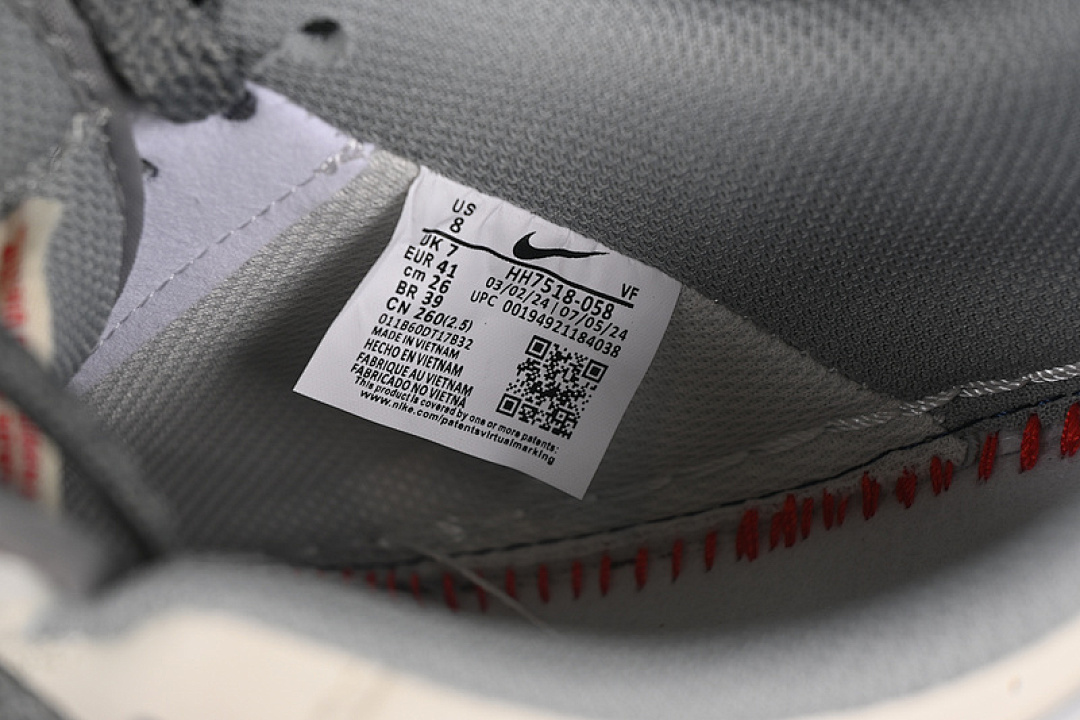 Nike [HH7518-058]-[AIR FORCE 1 07 LOW SUPREME WHITE/GREY]-[WOMAN:36-39]-[MAN:40-45] - Image 6