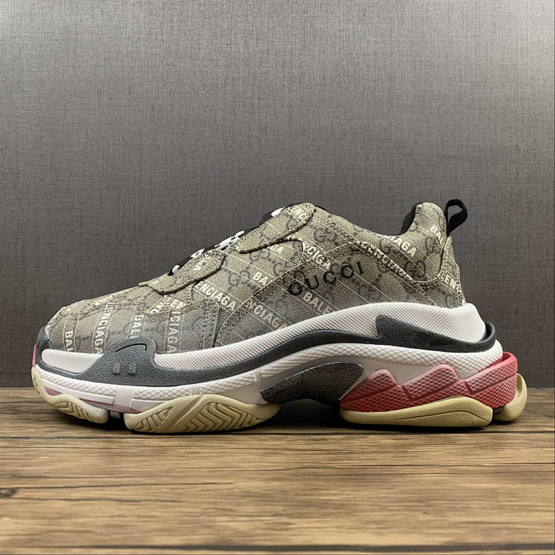 Unbranded [GU*CCI X BA*LEN*CIAGA TRIPLE S SNEAKERS GREY/WHITE/BLACK]-[WOMAN:35-39]-[MAN:40-46], photo 1