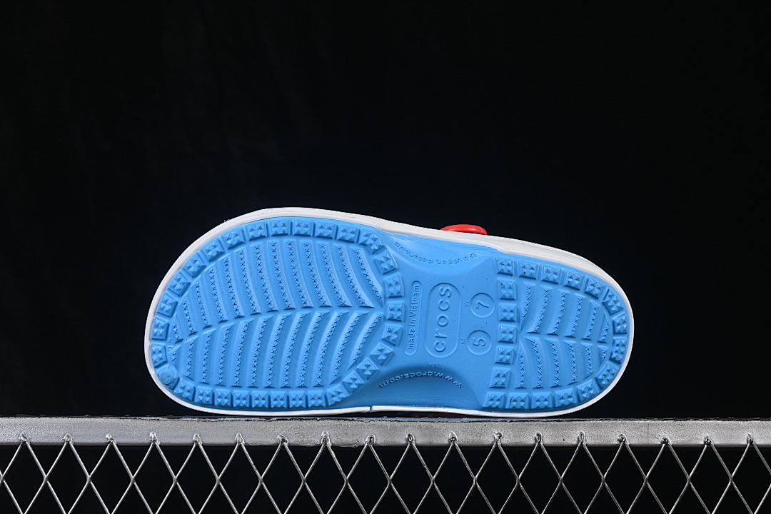 Crocs [CASUAL SLIP-ON SHOES BLUE/RED/BLUE]-[WOMAN:36-39]-[MAN:40-46] - Image 9