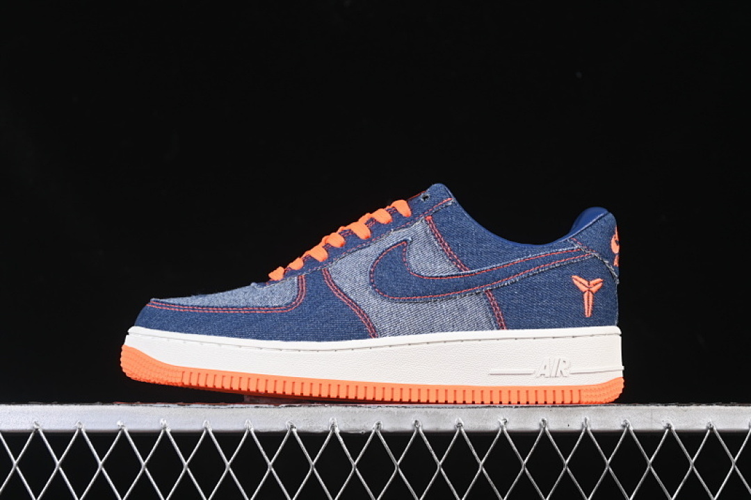 Nike [CW2288-111]-[AIR FORCE 1 07 LOW BLUE/ORANGE/WHITE]-[WOMAN:36-39]-[MAN:40-45] - Image 2