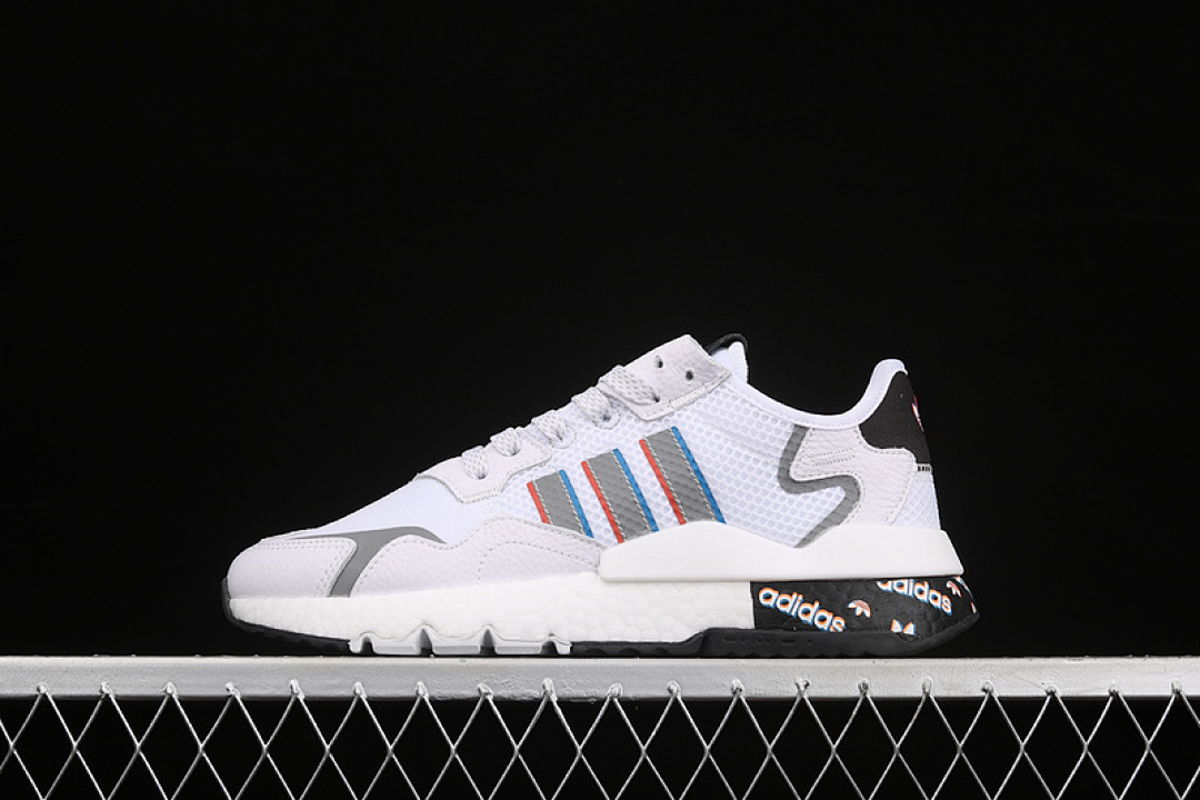 NITE JOGGER BOOST SHOES CLOUD WHITE/CORE BLACK/LIGHT GREY · H01719, photo 1