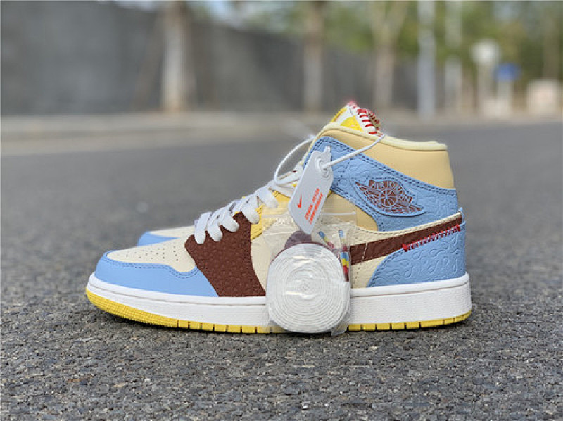 Jordan Canada Goose AIR JORDAN 1 MID SE FEARLESS MAISON CHATEAU BLUE/WHITE · CU2803-200, photo 1