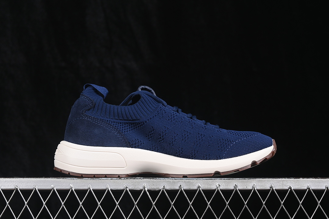 Dior [LOUNGE LACE UP CASUAL LIFE SHOES CONCRETE NAVY BLUE/MIDNIGHT BLUE]-[MAN:40-45] - Image 14