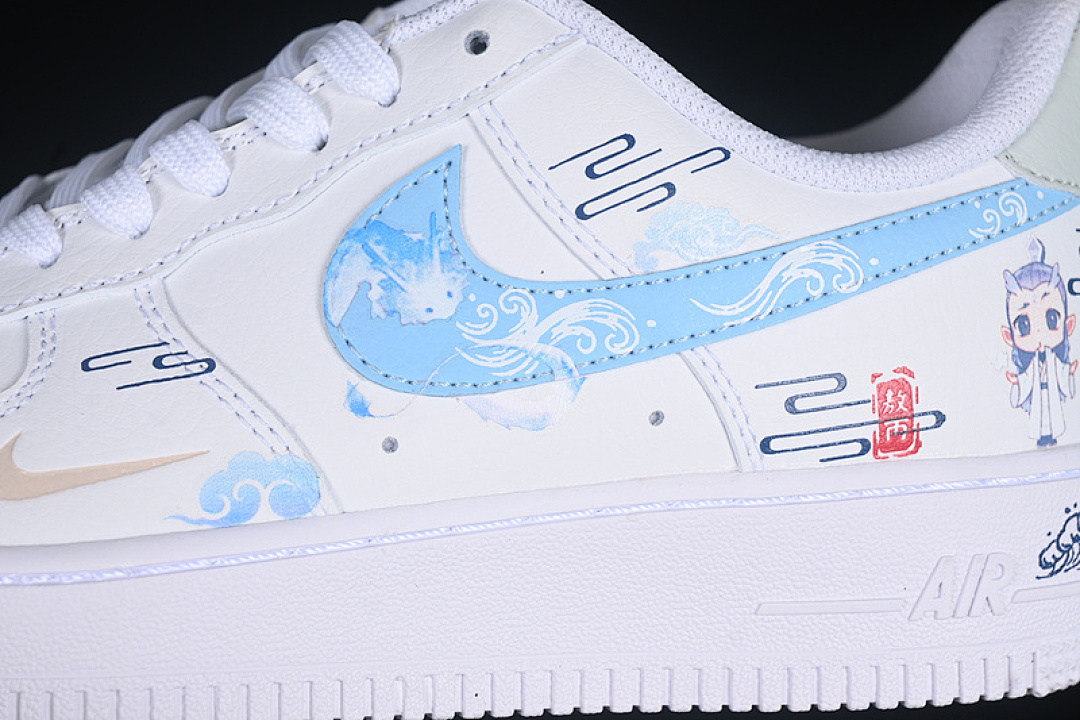 Nike [HF0022-010]-[AIR FORCE 1 07 LOW WHITE/BLUE]-[WOMAN:36-39]-[MAN:40-45] - Image 8