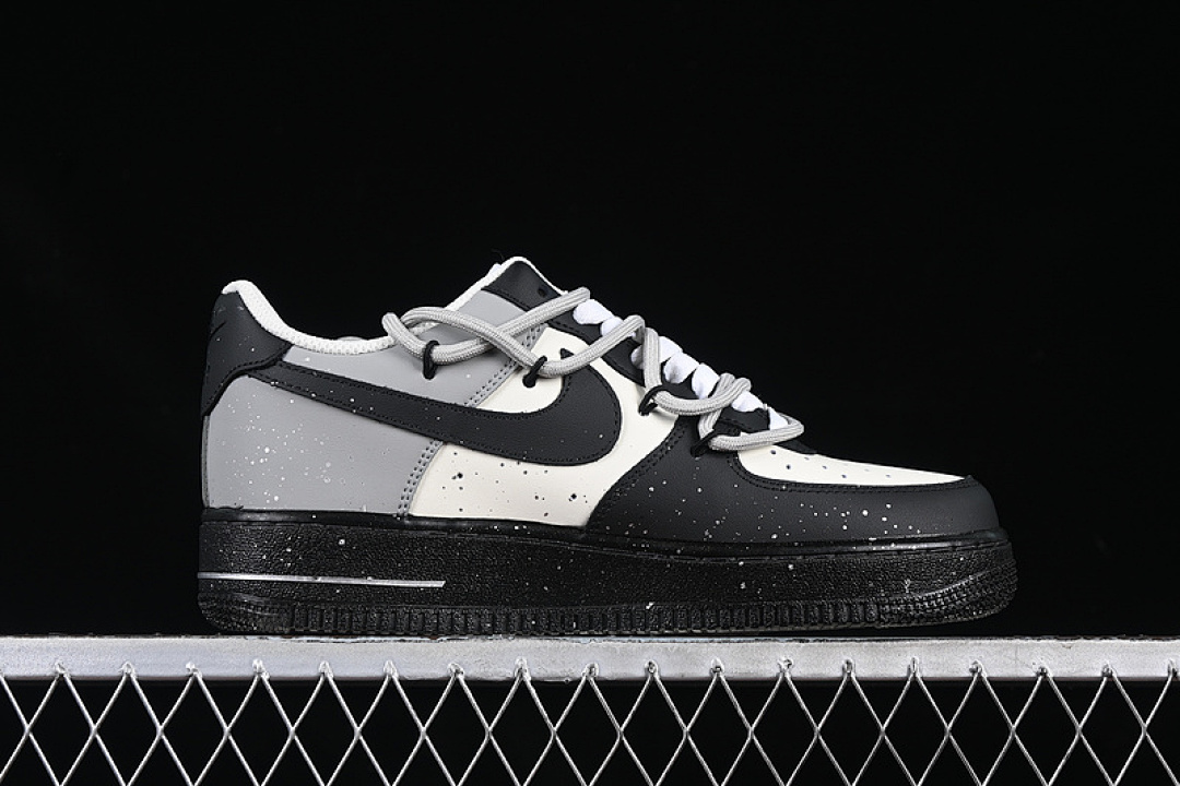 Nike [XV7981-476]-[AIR FORCE 1 07 LOW WHITE/GREY/BLACK]-[WOMAN:36-39]-[MAN:40-45] - Image 16