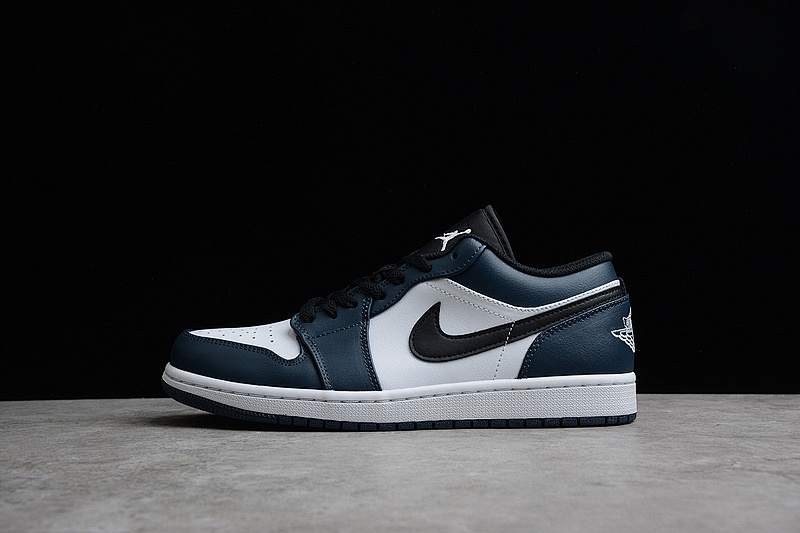 Jordan CJ AIR Jordan 1 LOW WHITE/DARK TEAL/BLACK · 553558-411, photo 1