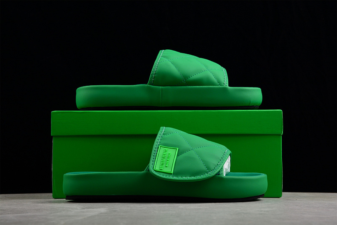 Bottega Veneta [B*V 2022 VELCRO SLIPPERS GREEN/GREEN/GREEN]-[MAN:39-45] - Image 12