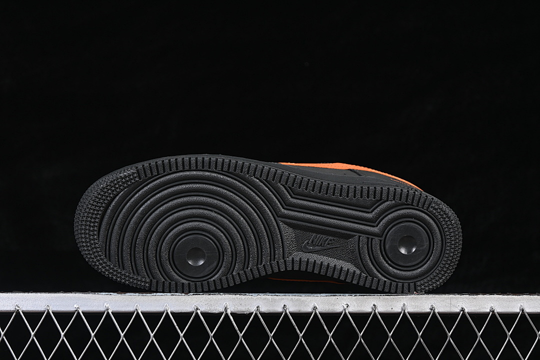 Nike [XY9025-004]-[AIR FORCE 1 07 LOW CASUAL SNEAKERS BLACK/ORANGE]-[WOMAN:36-39]-[MAN:40-45] - Image 15