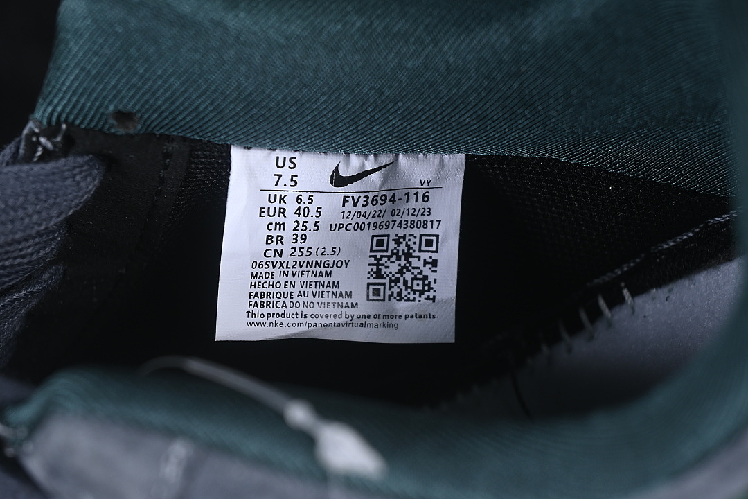 Nike [FV3694-116]-[AIR FORCE 1 07 LOW CASUAL SNEAKERS DARK GRAY/DARK GREEN]-[WOMAN:36-39]-[MAN: - Image 5
