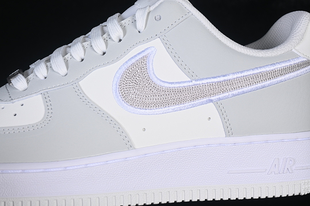 Nike [IB6842-100]-[AIR FORCE 1 07 LOW CASUAL SNEAKERS WHITE/GREY]-[WOMAN:36-39]-[MAN:40-45] - Image 8