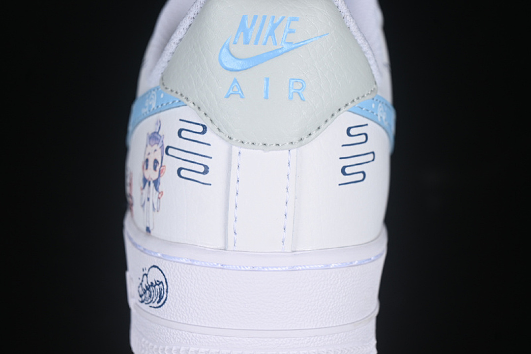 Nike [HF0022-010]-[AIR FORCE 1 07 LOW WHITE/BLUE]-[WOMAN:36-39]-[MAN:40-45] - Image 7