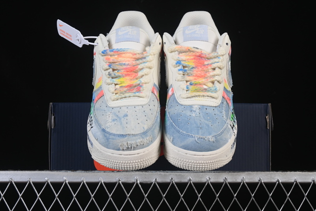 Nike [CW1888-116]-[AIR FORCE 1 07 LOW FANTASY COWBOY WHITE/BLUE]-[WOMAN:36-39]-[MAN:40-45] - Image 13