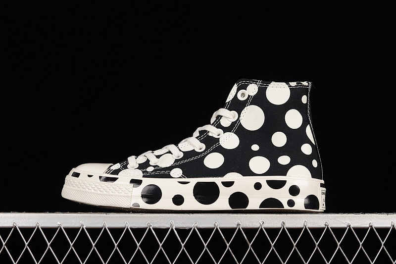 Converse Converse CHUCK TAYLOR ALL STAR 70S HIGH POLKA DOTS BLACK/EGRET/BLACK · A01182C, photo 1