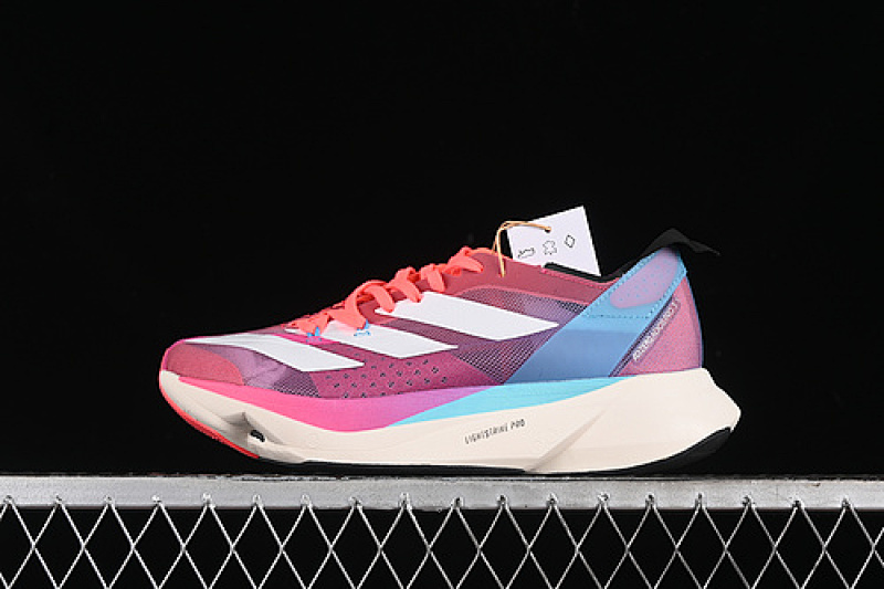 Adidas Adidas ADIZERO ADIOS PRO 3 SIGNAL PINK/CLOUD WHITE/SIGNAL CYAN · GW7258, photo 1