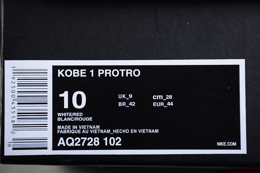Nike [AQ2728-102]-[ZOOM KOBE 1 PROTRO ALL-STAR WHITE/BLACK-VARSITY RED]-[MAN:40-46] - Image 2