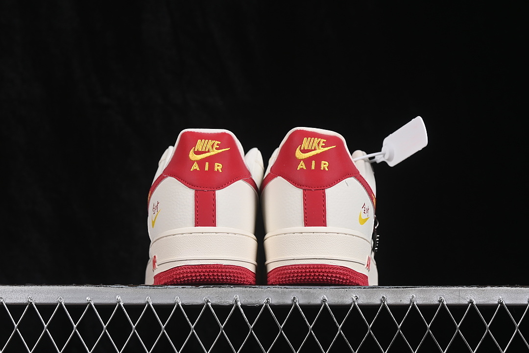 Nike [RD1988-002]-[AIR FORCE 1 07 LOW CASUAL SNEAKERS WHITE/RED/WHITE]-[WOMAN:36-39]-[MAN:40-45] - Image 14