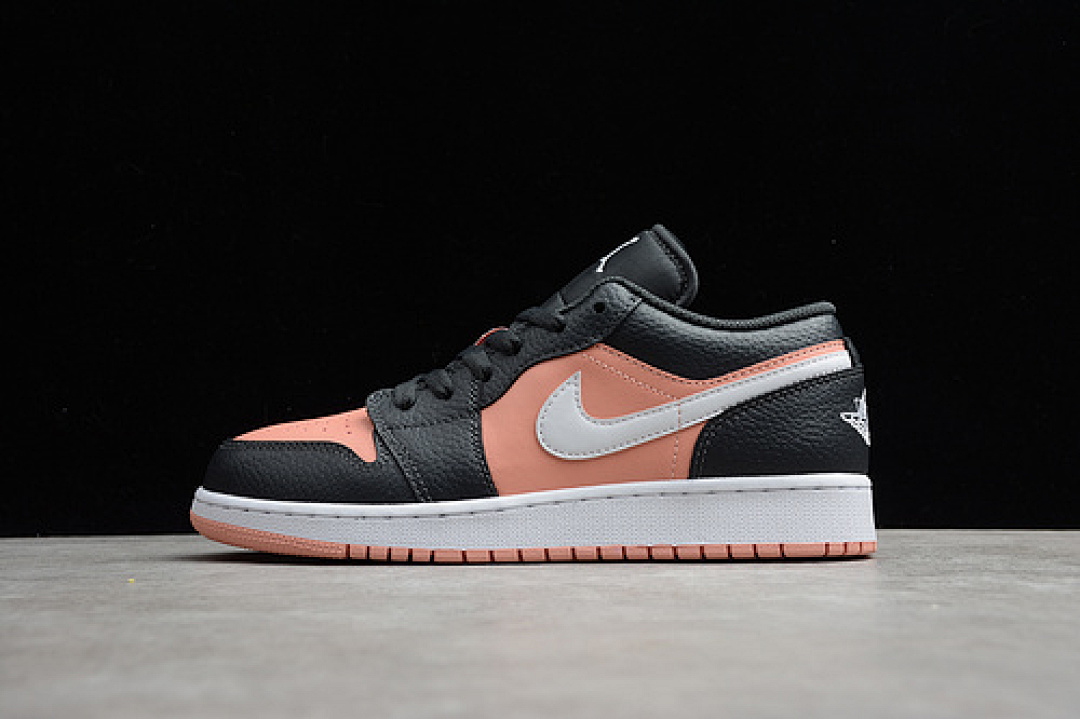 Jordan [554723-016]-[AIR JORDAN 1 LOW GS DARK SMOKE GREY/WHITE-PINK QUARTZ]-[WOMAN:35.5-39], photo 1