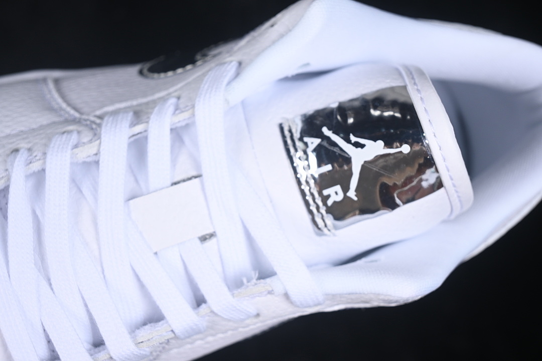 Unbranded [IQ9381-100]-[AIR JORDAN 1 LOW AJ1 BASKETBALL SHOES SILVER/WHITE]-[WOMAN:35.5-39]-[MAN:40-46] - Image 8