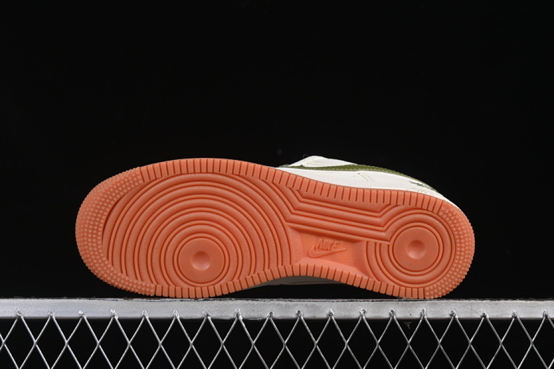 Nike [XX3168-127]-[AIR FORCE 1 07 LOW CASUAL SNEAKERS GREEN/WHITE/ORANGE]-[WOMAN:36-39]-[MAN:40-45] - Image 14