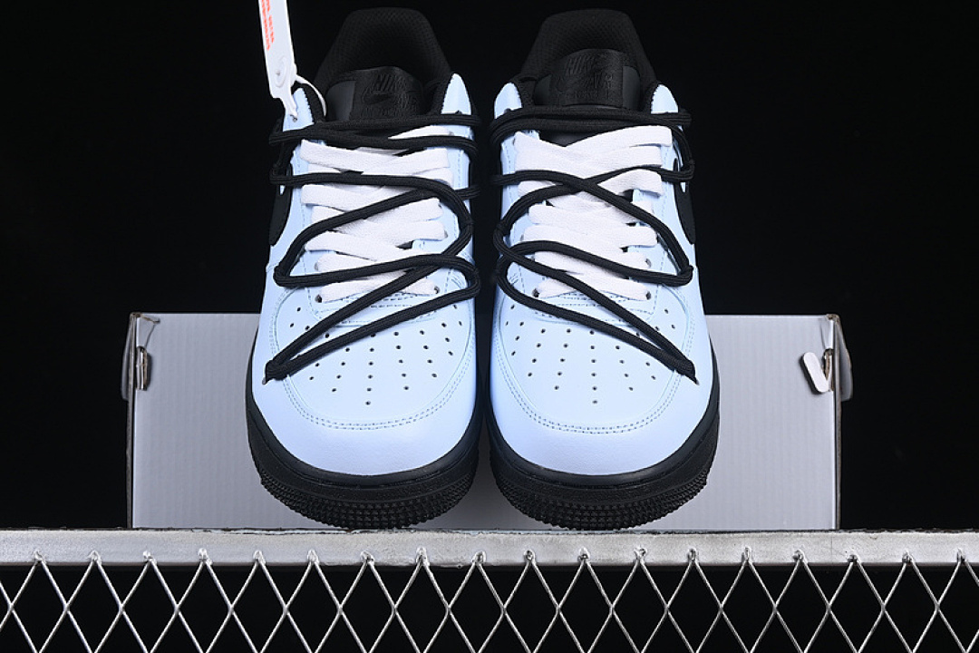 Nike [ZH0316-067]-[AIR FORCE 1 07 LOW BLACK/BLUE/WHITE]-[WOMAN:36-39]-[MAN:40-45] - Image 13
