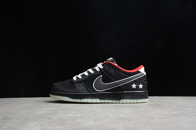 Nike LPL X SB DUNK LOW BLACK/WHITE-BRIGHT CRIMSON · DO2327-011, photo 1