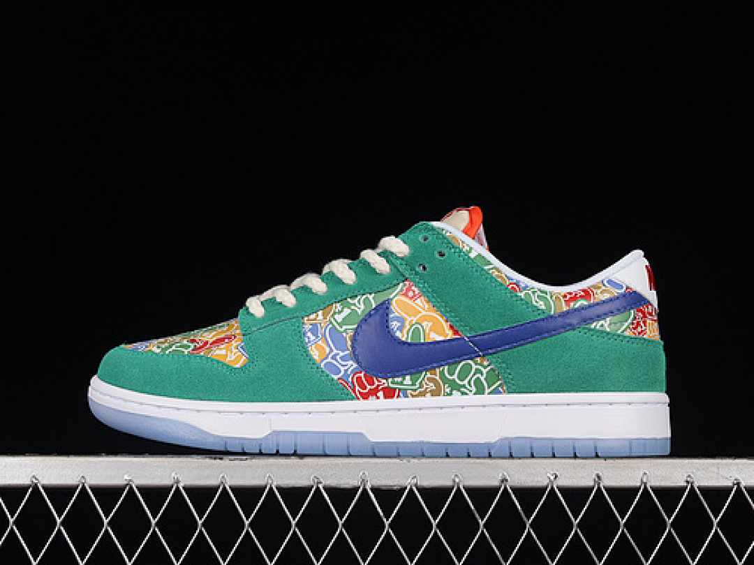 Unbranded [DZ5184-300]-[DUNK LOW SB FOAM FINGER STADIUM GREEN/WHITE/UNIVERSITY RED/OLD ROYAL]-[36-47.5], photo 1