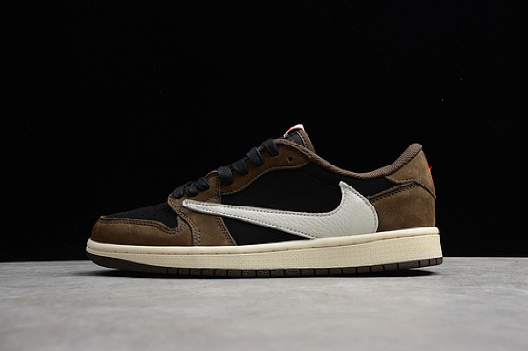 Jordan [126-123-134]-[CQ4277-001]-[ST AIR JORDAN 1 RETRO LOW OG SP X TRAVIS SCOTT BLACK/DARK (MOCHA]), photo 1