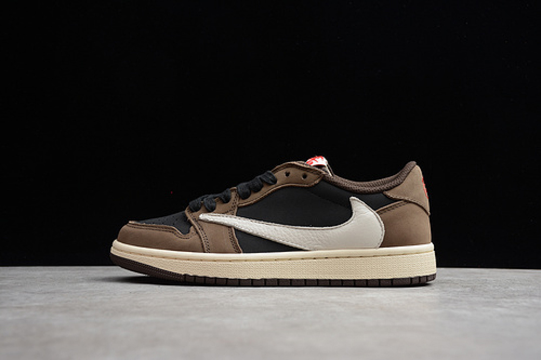 Jordan [95-93-103]-[CQ4277-001]-[AIR JORDAN 1 RETRO LOW OG SP TRAVIS SCOTT BLACK/DARK MOCHA/RED], photo 1
