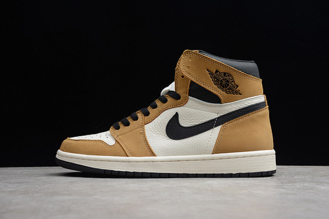 Jordan ST AIR Jordan 1 RETRO HIGH ROOKIE OF THE YEAR GOLDEN HARVEST/BLACK · 555088-700, photo 1