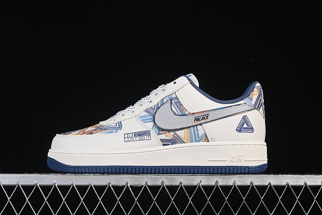 Nike [XL1979-122]-[AIR FORCE 1 07 LOW WHITE/NAVY BLUE]-[WOMAN:36-39]-[MAN:40-45] - Image 2