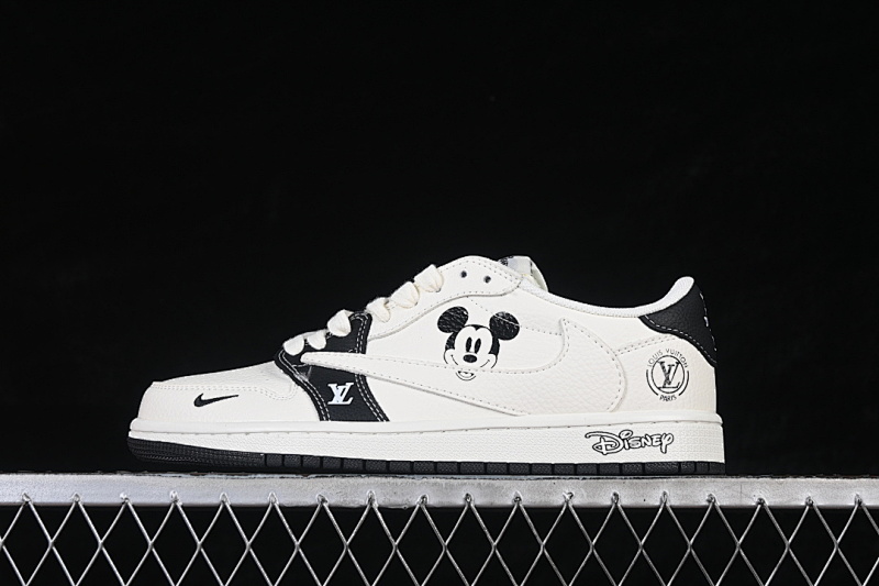 Jordan FRAGMENT DESIGN AIR Jordan 1 LOW OG SP WHITE/BLACK · DZ2688-003, photo 1