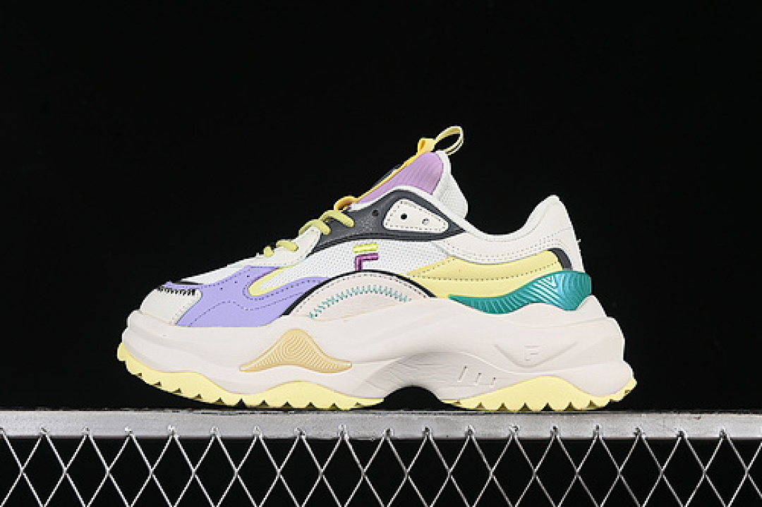 Purple [T12W331301FSP]-[FILA FUSION WHITE/YELLOW/PURPLE/GREEN]-[WOMAN:35.5-40], photo 1