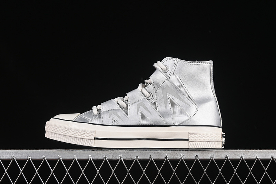 Converse [A15187C]-[CONVERSE CHUCK 1970S MESH HIGH DULL SILVER/EGRET/BLACK]-[WOMAN:36-39]-[MAN:40-45], photo 1