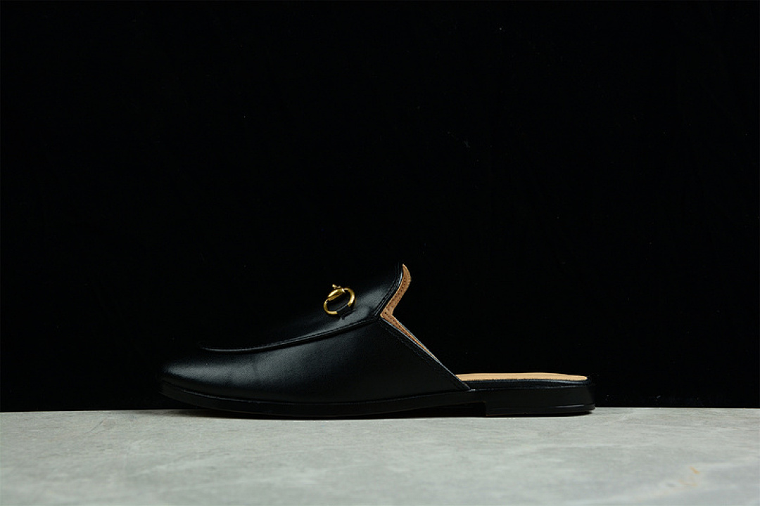 Gucci [GU*CCI SLIP-ON FLATS BLACK/BLACK/GOLD]-[WOMAN:35-40] - Image 11