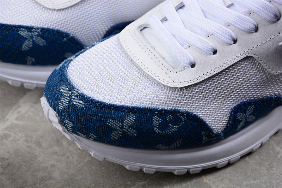 Louis Vuitton [0317174H56]-[L*V RUN AWAY SNEAKERS WHITE/WHITE/BLUE]-[WOMAN:36-39]-[MAN:40-45] - Image 14