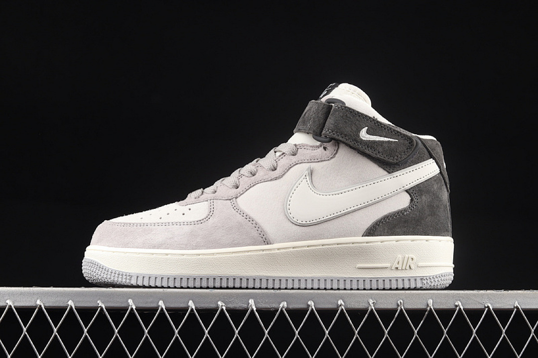 Nike [DG9158-616]-[AIR FORCE 1 07 MID WHITE/GREY/BLACK]-[WOMAN:36-39]-[MAN:40-45], photo 1