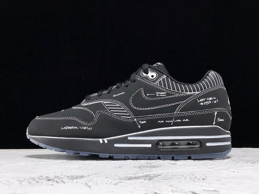 Nike H12 AIR MAX 1 TINKER SKETCH TO SHELF BLACK/WHITE · CJ4286-001, photo 1