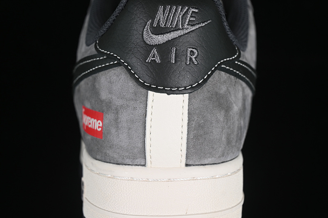 Nike [XZ6188-792]-[AIR FORCE 1 07 LOW SUPREME WHITE/GREY/BLACK]-[WOMAN:36-39]-[MAN:40-45] - Image 7