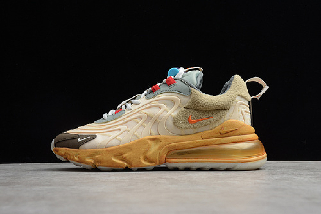 Unbranded [CT2864-200]-[GZ AIR MAX 270 REACT ENG TRAVIS SCOTT LIGHT CREAM/DARK HAZEL-MICA (GREEN]), photo 1