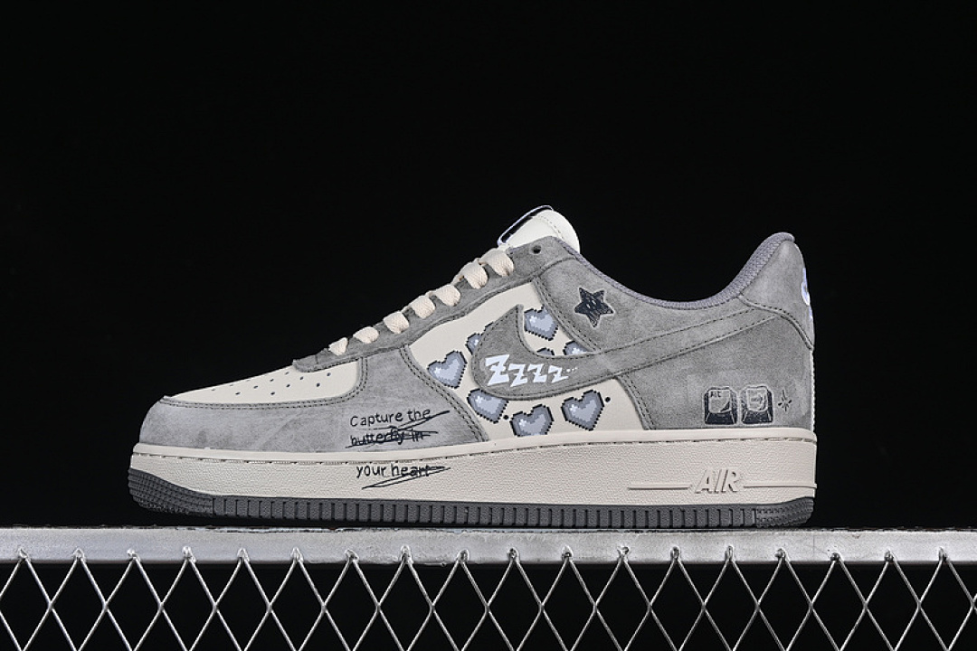 Nike [CW2288-668]-[AIR FORCE 1 07 LOW LOSE HEART WHITE/GREY]-[WOMAN:36-39]-[MAN:40-45] - Image 2