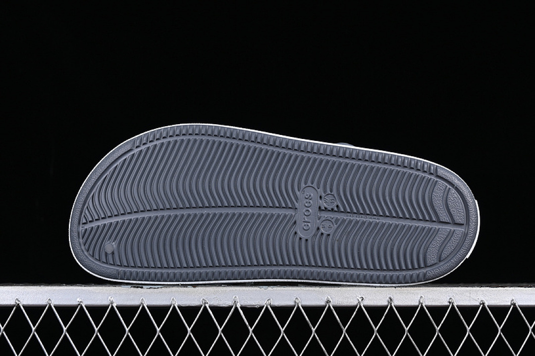 Crocs [CTOCS FLAT HOLE SANDALS GREY/WHITE]-[WOMAN:34-39]-[MAN:40-46] - Image 8