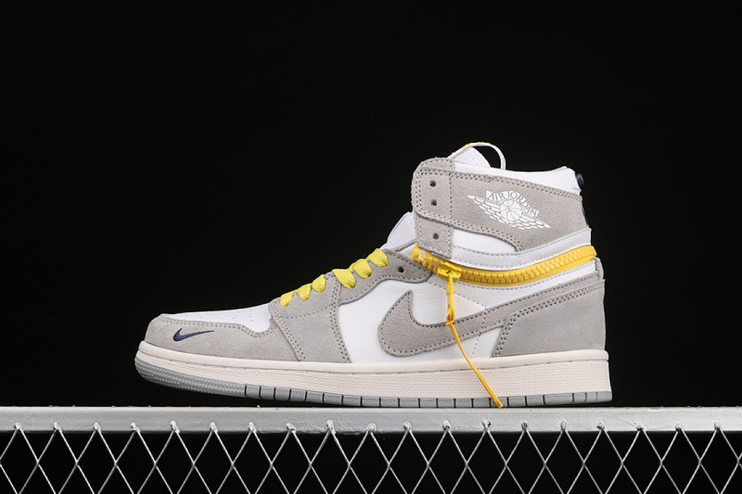 Jordan [CW6576-100]-[AIR JORDAN 1 HIGH SWITCH WHITE/LIGHT SMOKE GREY/SAIL/TOUR YELLOW]-[UNISEX:36-46], photo 1