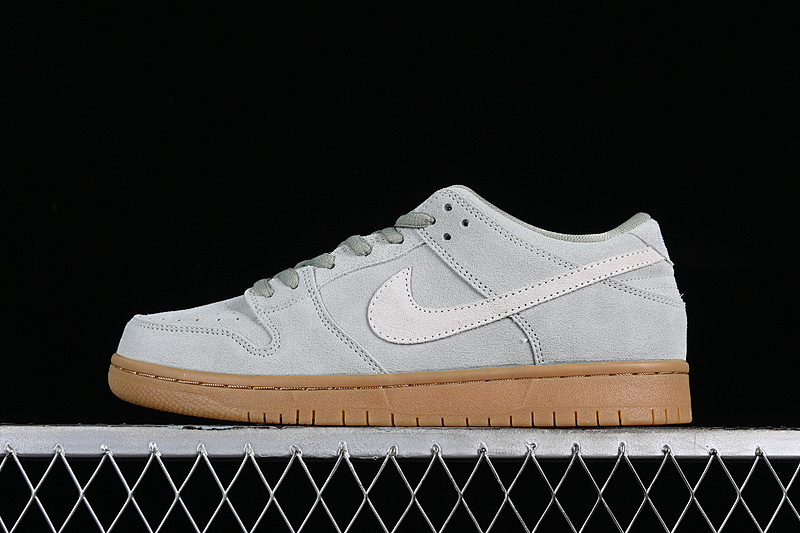 Nike DUNK LOW SB ORIZON GREEN/ERASER LIGHT BROWN-LIGHT IVORY · BQ6817-300, photo 1