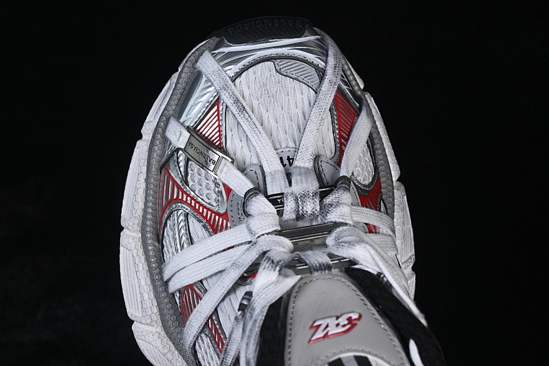 Balenciaga [W3XCH1161]-[EXTREME LACES FASHIONABLE RUNNING SHOES WHITE/GREY/RED]-[WOMAN:35-39]-[MAN:40-46] - Image 11