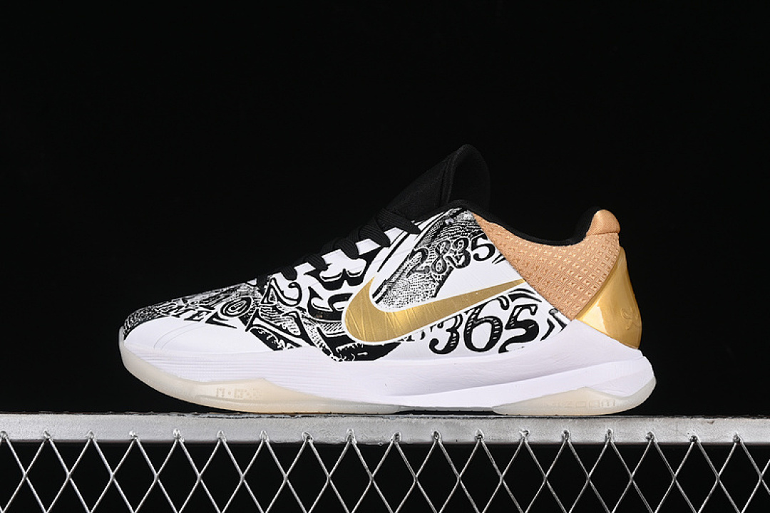 Nike [CT8014-100]-[ZOOM KOBE 5 PROTRO WHITE/METALLIC GOLD/BLACK]-[MAN:39-48] - Image 2