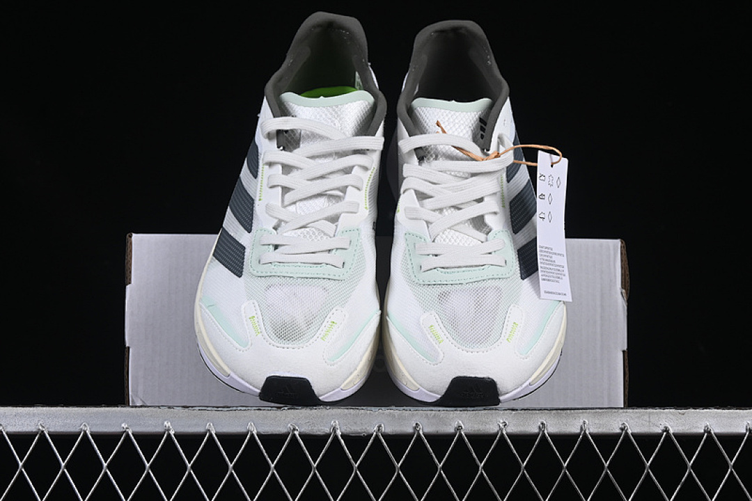 On Running [GY8407]-[ADIZERO BOSTON 11 CRYSTAL WHITE/NIGHT METALLIC/LINEN GREEN]-[WOMAN:36-39]-[MAN:40-45] - Image 13
